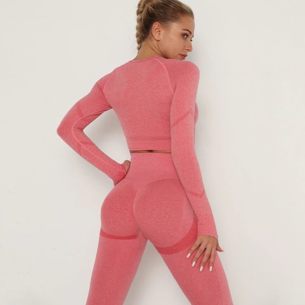 Astoria TEMPO Contour Sleeved Crop - Watermelon Pink - Picture 4 of 5